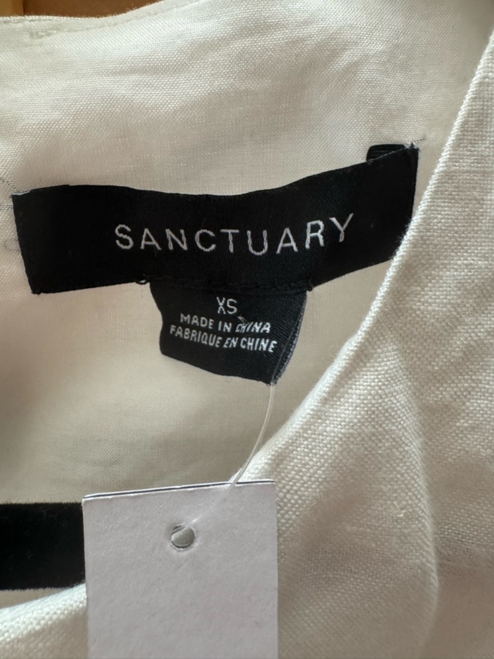 NWT Sanctuary White Embroidered Blooms Sleeveless Mini Dress Size XS - Picture 5 of 9